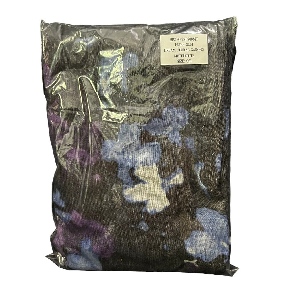 Peter Som Dream Floral Sarong Meteorite Coverup Dress Convertible Summer Beach D - Picture 6 of 15